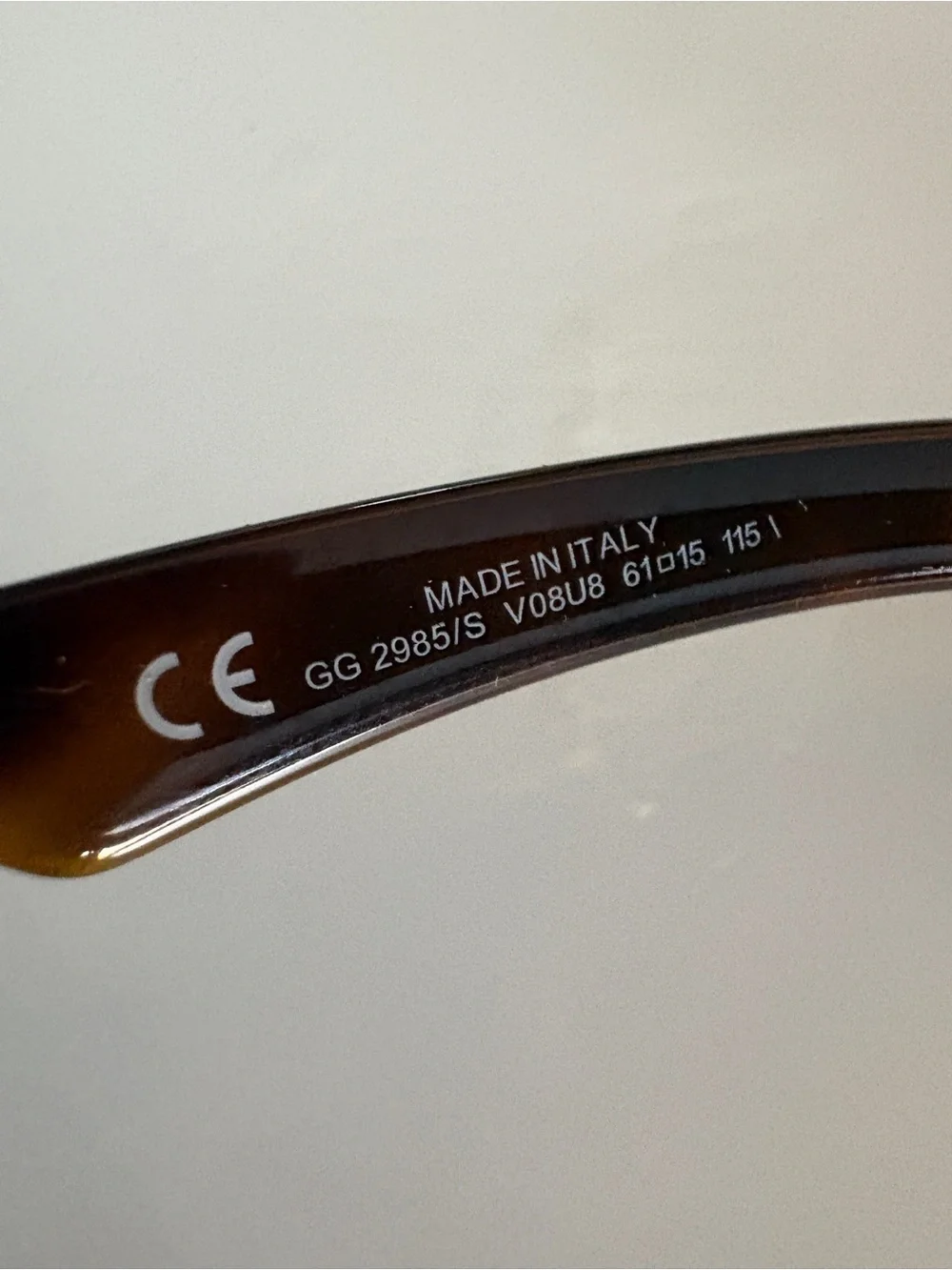 Gucci GG 2985/S V08U8 Brown Tortoise Crystal GG Sunglasses